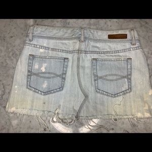 Abercrombie and Fitch bleach denim mini